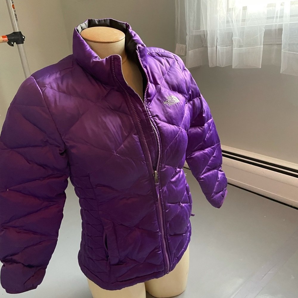 North Face Girls Purple Down Jacket Size 12